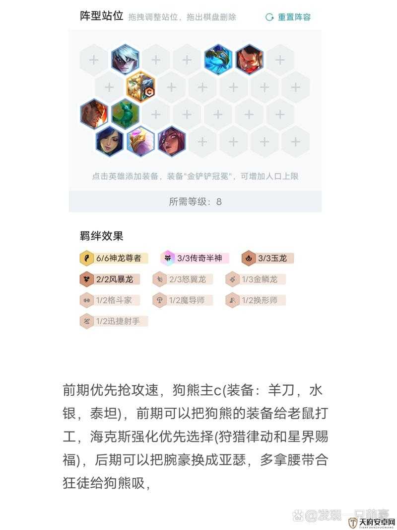 云顶之弈玉龙半神熊玩法全面剖析，策略、装备与阵容搭配深度解析